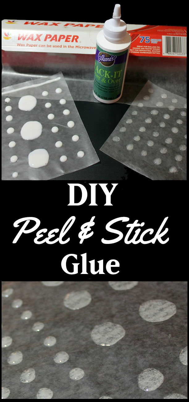 How to Make Peel and Stick Dots of Glue - Easy DIY! - The Graphics